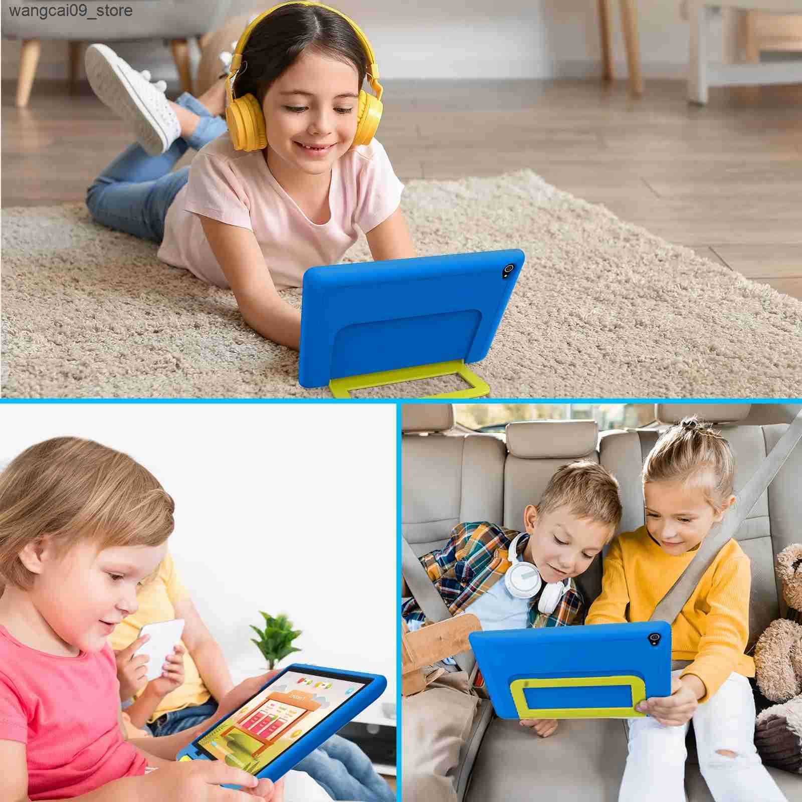 URAO KT1016 Kids Tablet 10.1 inch Android 14 Quad Core 8GB RAM 64GB ROM 1TB Expand WiFi Bluetooth Childrens Gift Kids Software z250527