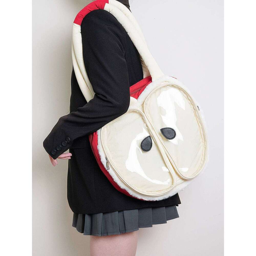 HIATUS Original Down Plush Lightweight Apple Pain Ultra Light Tote School Bag Large Capacity Padded Pillow