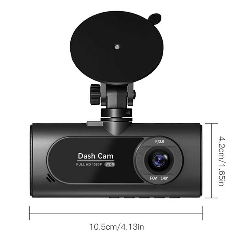 car dvr 3-Lens Vehicle Dash Cam HD 1080P IR Night Vision Three Way Camera DVR Recorder 2.0inch IPS Front/Cabin/Rear Cam with G-sensor Z250509
