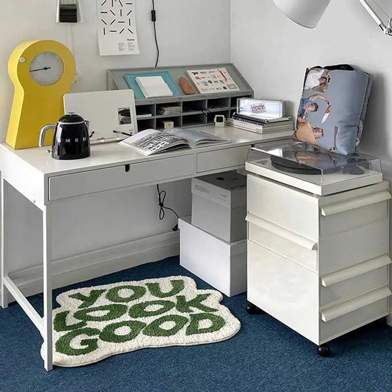 Letter flocking carpet, bedroom, bedside, bathroom, living room area door chair fashionable floor mat, anti-slip and water-absorbing H260226