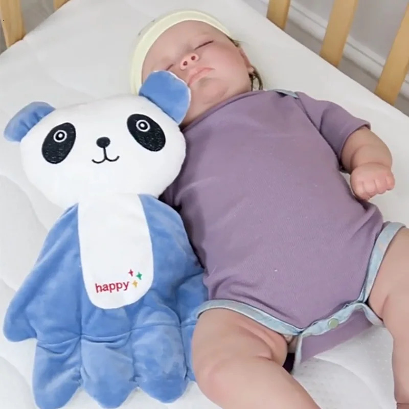 Baby Soothing Hand Palm Patter for Sleep Startle Prevention Infant Calming Sleepers Cartoon Animal Pillow borns Girl Boy 250527