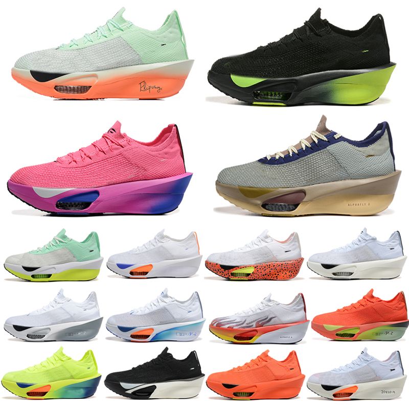 Designer Fly Next% 3 knit Casual Shoes Men Women Alphaflys Hyper Royal Yellow Aurora Green Ekiden Be True Volt Racer Blue Sail White Particle Grey prototype