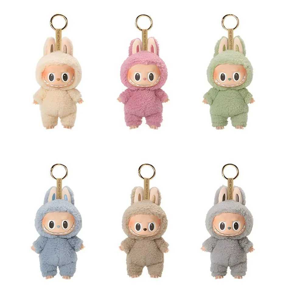 Labubu V1 V2 V3 Heartbeat Macaron Have A Seat Big Into Energy Series Pendant Doll Decor Keychain Collection W250526