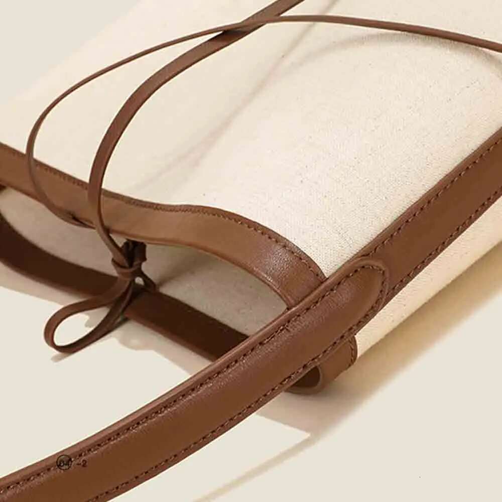 MS New 2023 Women Handbag Designer Bags Canvas Large Capacity Bucket Bag Fashion American Style Leather Casual Tote Lady