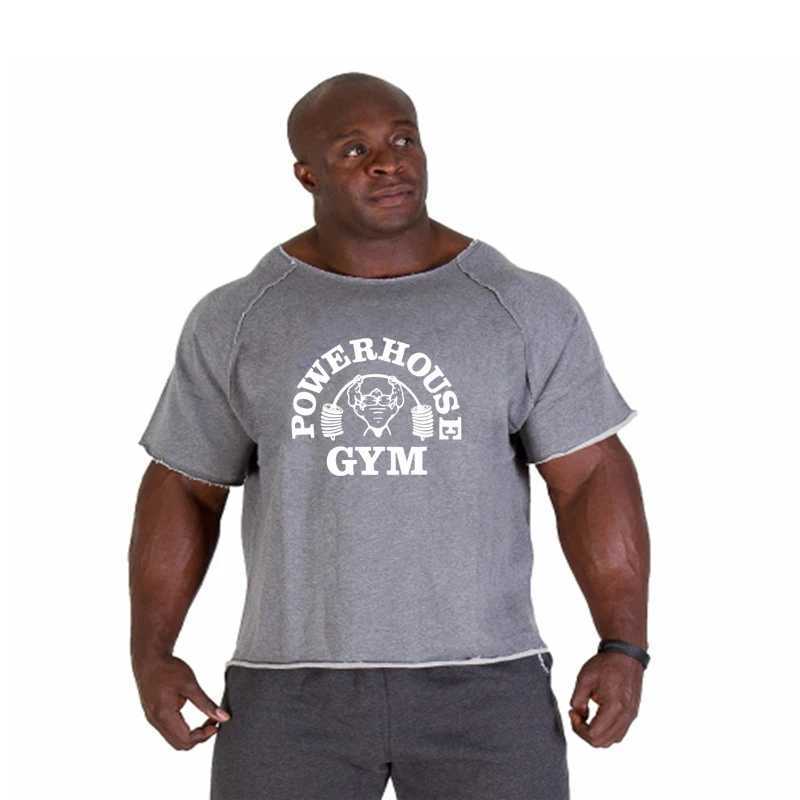Mens Clothing Gym Fitness Clothes T-shirt Tops Breathable Vintage Graphic Shirts Oversized New Short Sleeve Top Cotton T-shirt Z250527