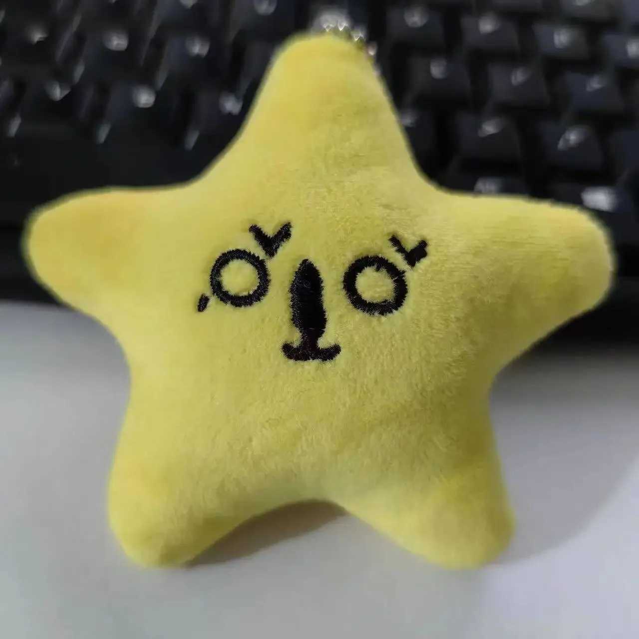 MARK DoYoung HAECHAN TAEYONG Keychain Yellow Pentagonal Heart Expression Keychain Plush Pendant For Fans Star Soundabl W250526