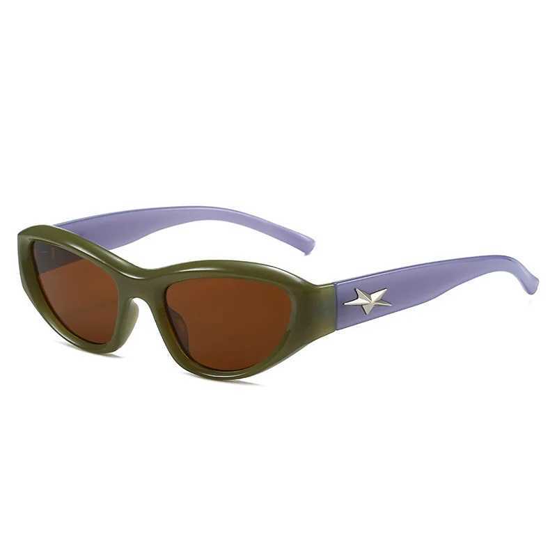 2024 New Cat Eye Sunglasses Women Fashion Vintage Female Shades Designer Luxury Sun Glasses UV400 Eyewear Oculos Gafas De Sol Z250527