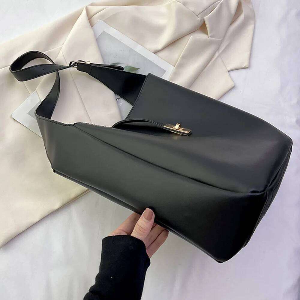 Women Trendy Tote Solid Color PU Leather Crossbody Vintage Casual Shoulder Purse Everyday Bag for Work Shopping Travel