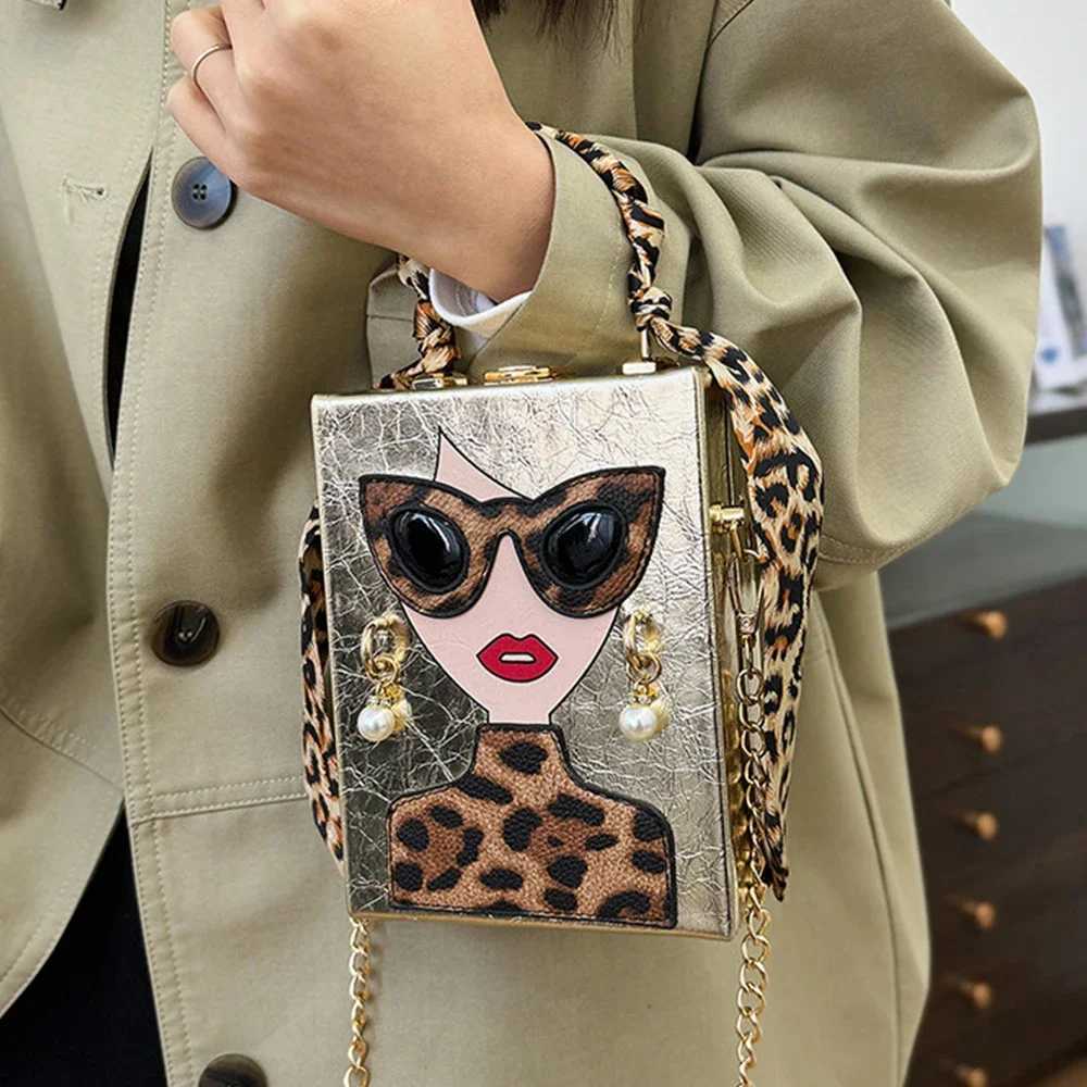 Candy Color Girls Printed Handbags Funny Purses for Women Designer Bag Leopard Box Bags for Women 2025 Evening Bag Clutch Lady W250527