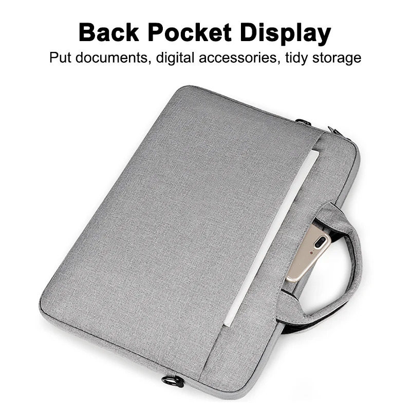15.6 Inch 14 15 In Laptop Bag Business Portable Computer Handbags Laptop Shoulder Handbag Zipper Shoulder Simple Style 250526