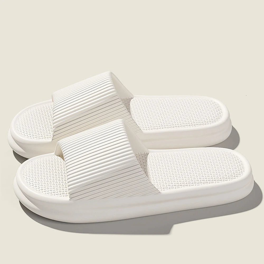 ZHIDA Thick Platform Cloud Slippers EVA Soft Sole Pillow Slides Summer Beach Flip Flops Women Non Slip Bathroom Home Slippers 250526