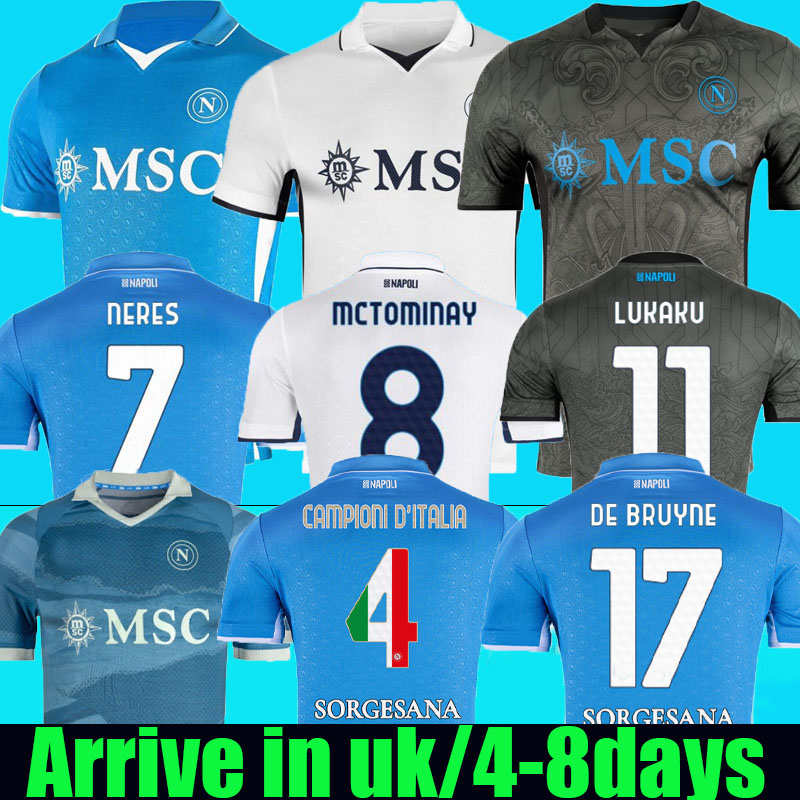 3XL 4XL Maglia DE BRUYNE Napoli soccer Jersey Limited Edition soccer jerseys lukaku 2024 2025 McTominay Gilmour BUONGIORNO home 24 25 men Kids kit football shirts