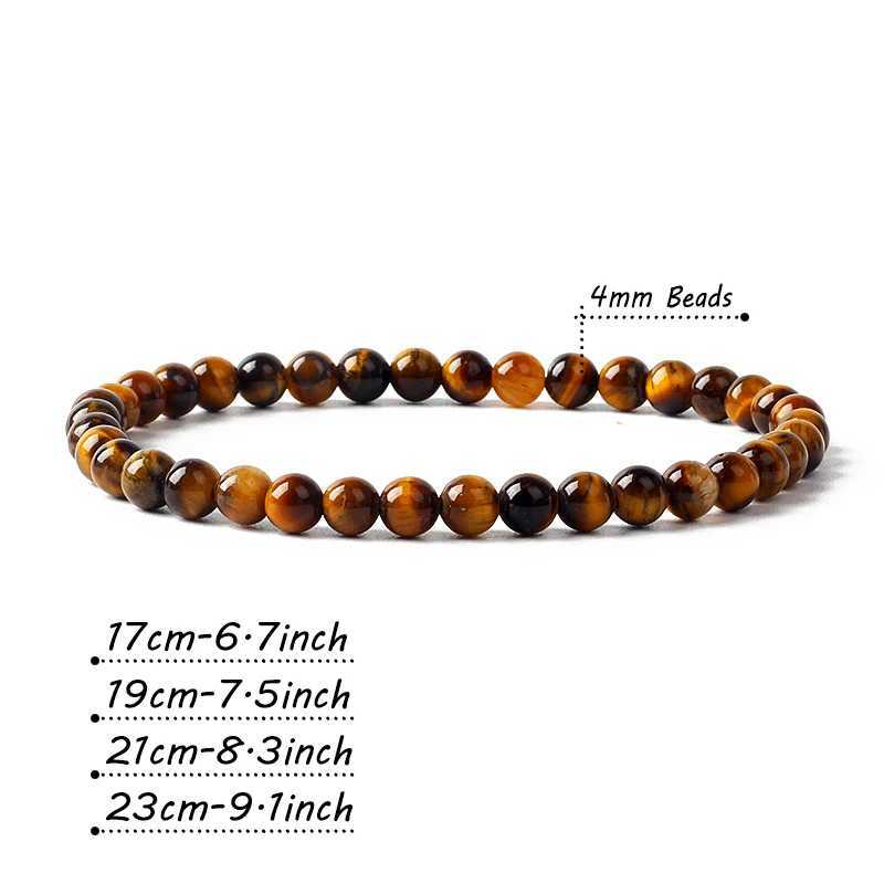 4mm Reiki Amethyst Agate Beads Bracelets for Women 6mm Pink Quartz Natural Stone Tiger Eye Hematite Bracelet Men Jewelry Pulsera W250526