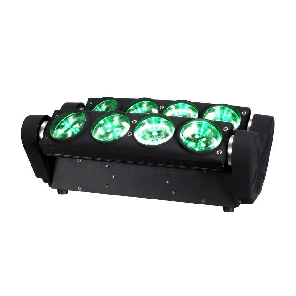 8x15W 4in1 RGBW Beam Moving Head Wash DJ Bar Strobe Stage Effects LED Spider Light XJ250527