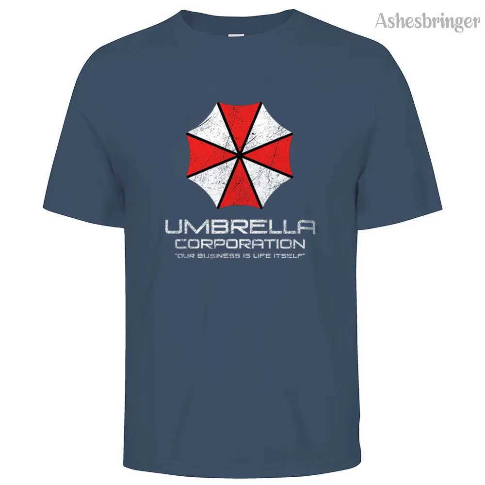Mens Cotton Umbrella Corporation Graphic T Shirt Street Casual Style Tee for Men and Women Z250527