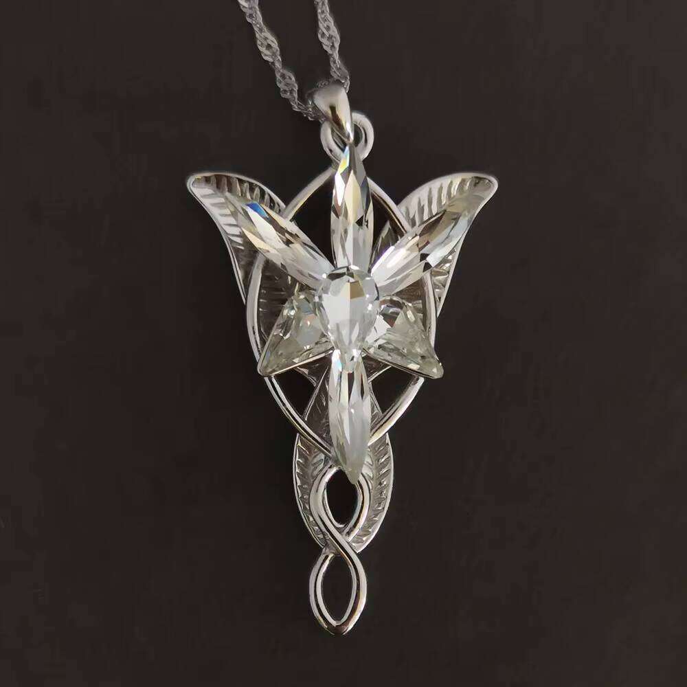 Sterling Sier Arwen Fashion Fairy Princess Twilight Star Necklace Women's Sweater Chain Accessories