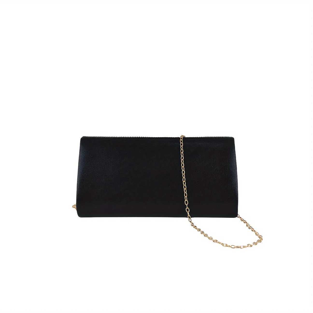 Womens Evening Bag Solid Color Flap Wedding Bag Dress Bag Elegant and Fashionable Chain Bag W250527
