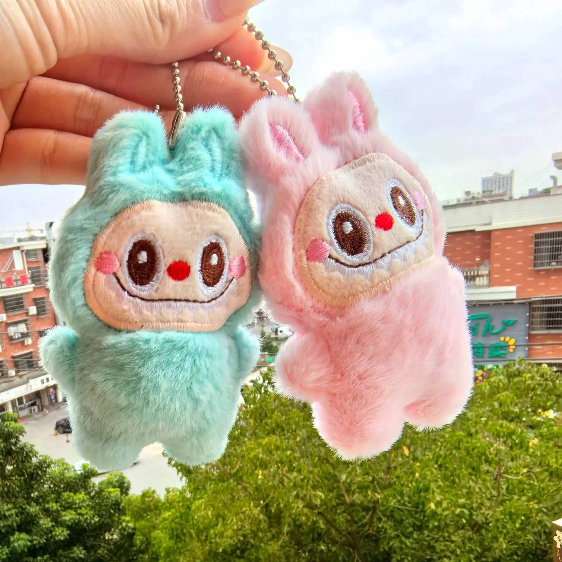 30pcs A Box New Labubu Plush Doll Keychain Blind Box Pendant Backpack Blind Box Small Keychain Chain Pendant Xmas Gift W250526