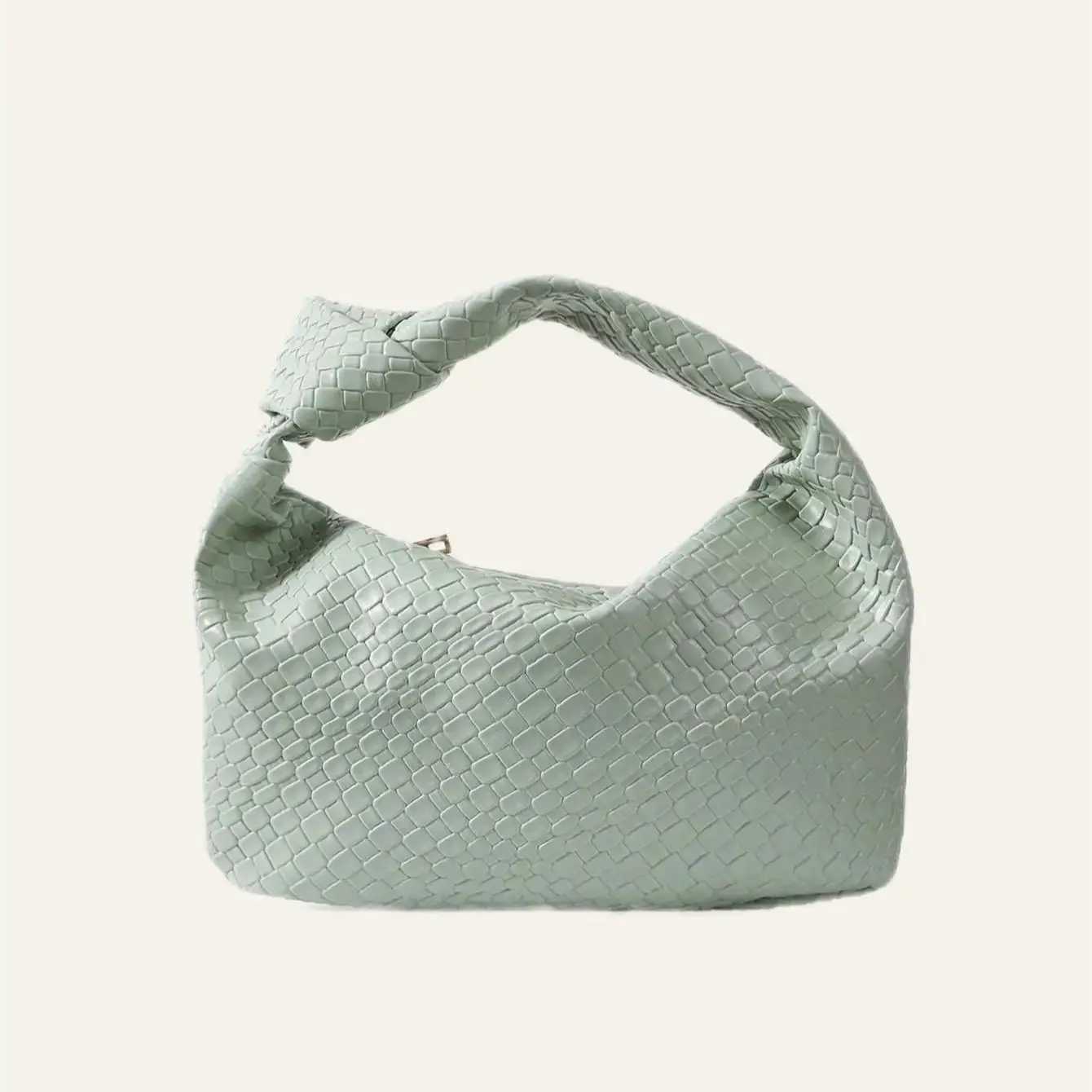 Womens high-end woven decoration crescent handbag suitable for parties dates weddings shopping W250527