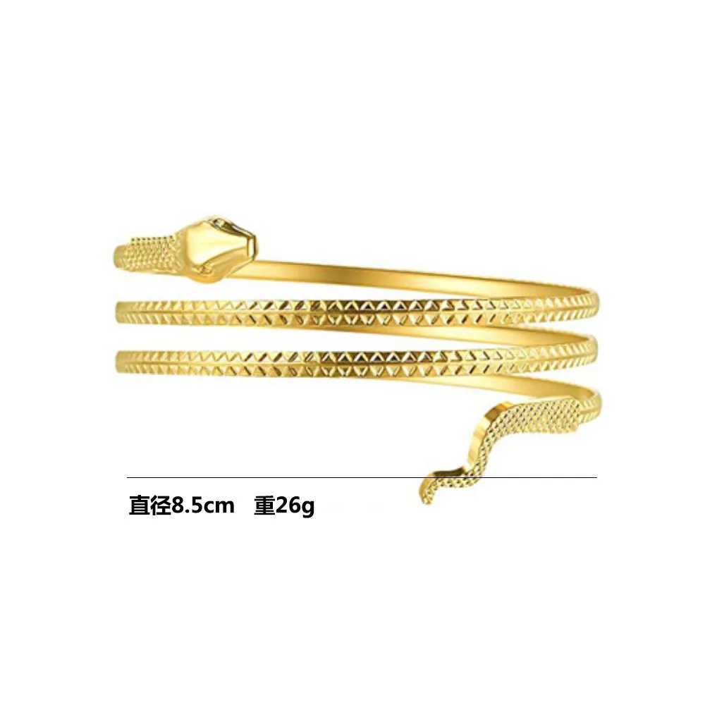 Arm Bracelet Adjustable Snake Shape Arm Cuff Bangle Beach Fashion Pulseiras Bijoux Lover Bracelet Hip Hop Bangles For Women B062 W250526