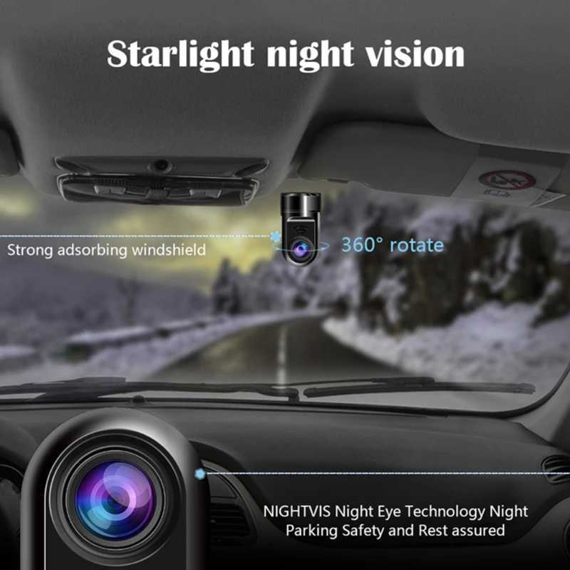 car dvr Mini Dashcam Auto Car Fl High Definition Video Recorder with Forward Collision Warning WiFi G-Sensor Camcorder Cameras Z250509