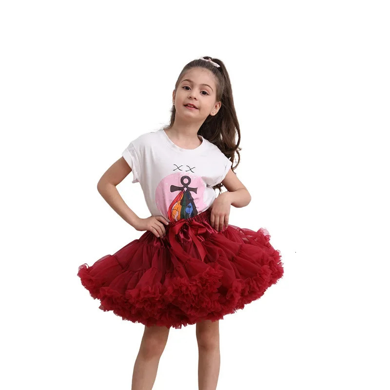 Lush Small Baby Girls Tutu Skirt for Kids Children Puffy Tulle Skirts Girl born Party Princess Clothes 115 Years 250527