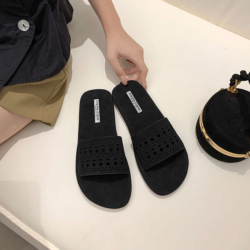 2025 Spring Summer Women's Hollow Casual Slippers Platform Open Toe Sandals Comfortable Fashion Versatile New Shoes