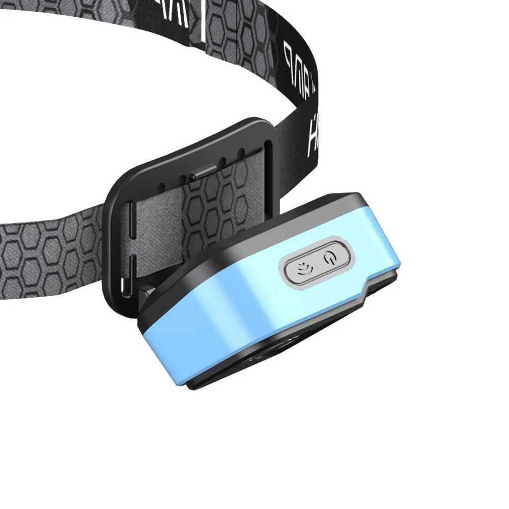 Induction Headlamp USB Charging Digital Display Type-C Charging Port Outdoor Running Cycling Fishing Lightweight LED Lamp XJ250527