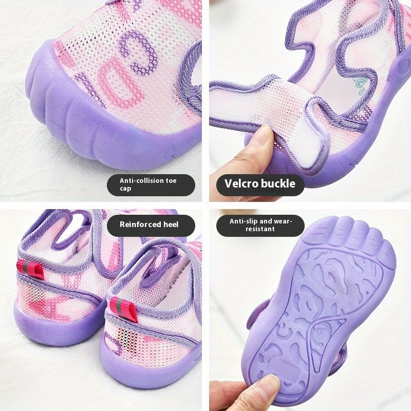 Baby Boys' & Girls' Lightweight Mesh Summer Sandals - Comfortable Breathing Design with Anti-slip Soles for Toddlers