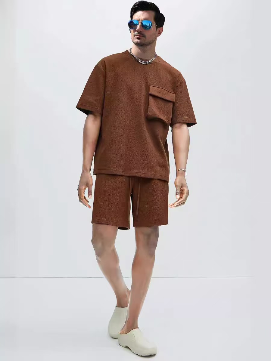 designer tracksuit mens tracksuit Street Trend Sports Suit 2 Piece Set Short Sleeve Top and Shorts Casual Two Piece Outfit for Men