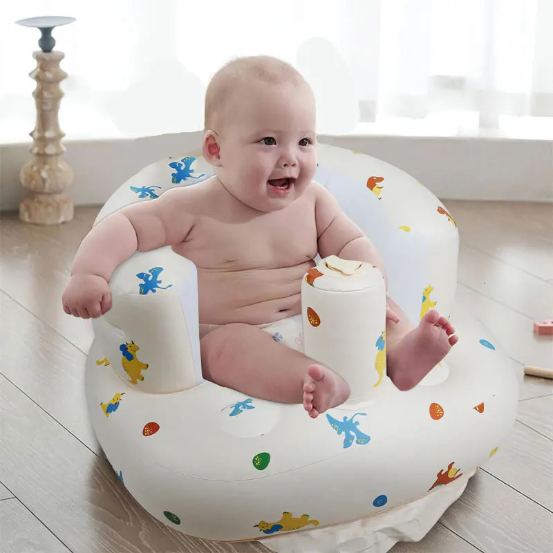 Babies 636 Months Inflatable Baby Seat SofaBuilt in Air Pump Children SofaBumbo for Learning to SitFeedingCamping 250527