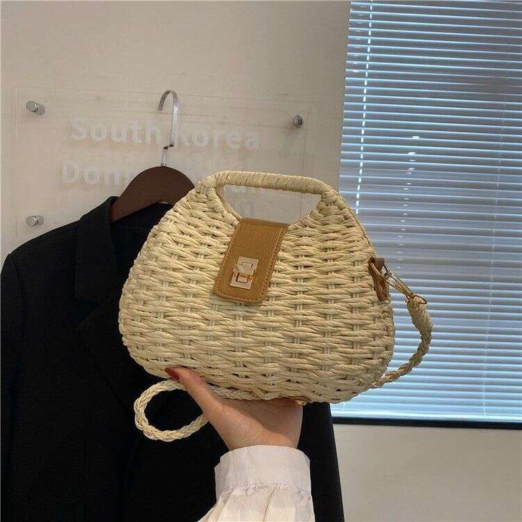Bohemian Style Straw for Women 2025 New Trendy Versatile Crossbody Bag Summer Woven Handbag