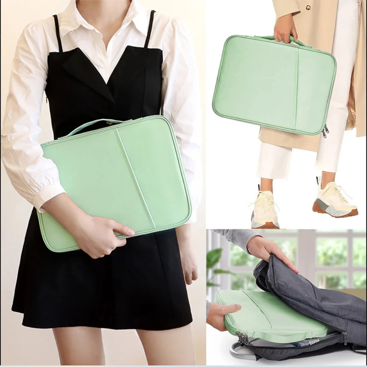 Laptop SlEEve Handbag Case for Macbook Pro Air13 13.6 14 15 15.6 16 Waterproof Notebook Cover 250526