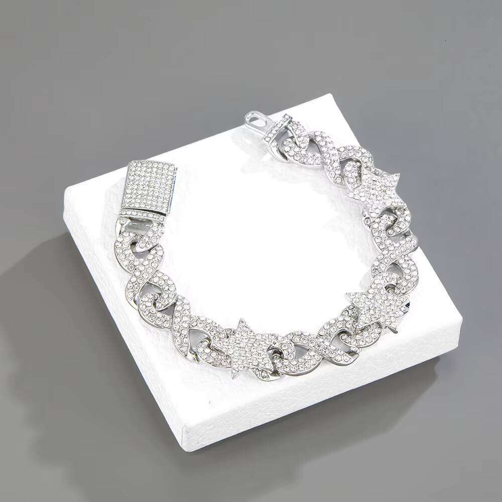 Hip Hop Iced Out Men's Cuban Link Chain With Full Dia Zircon Bling Jewelry Personalized Bracelet