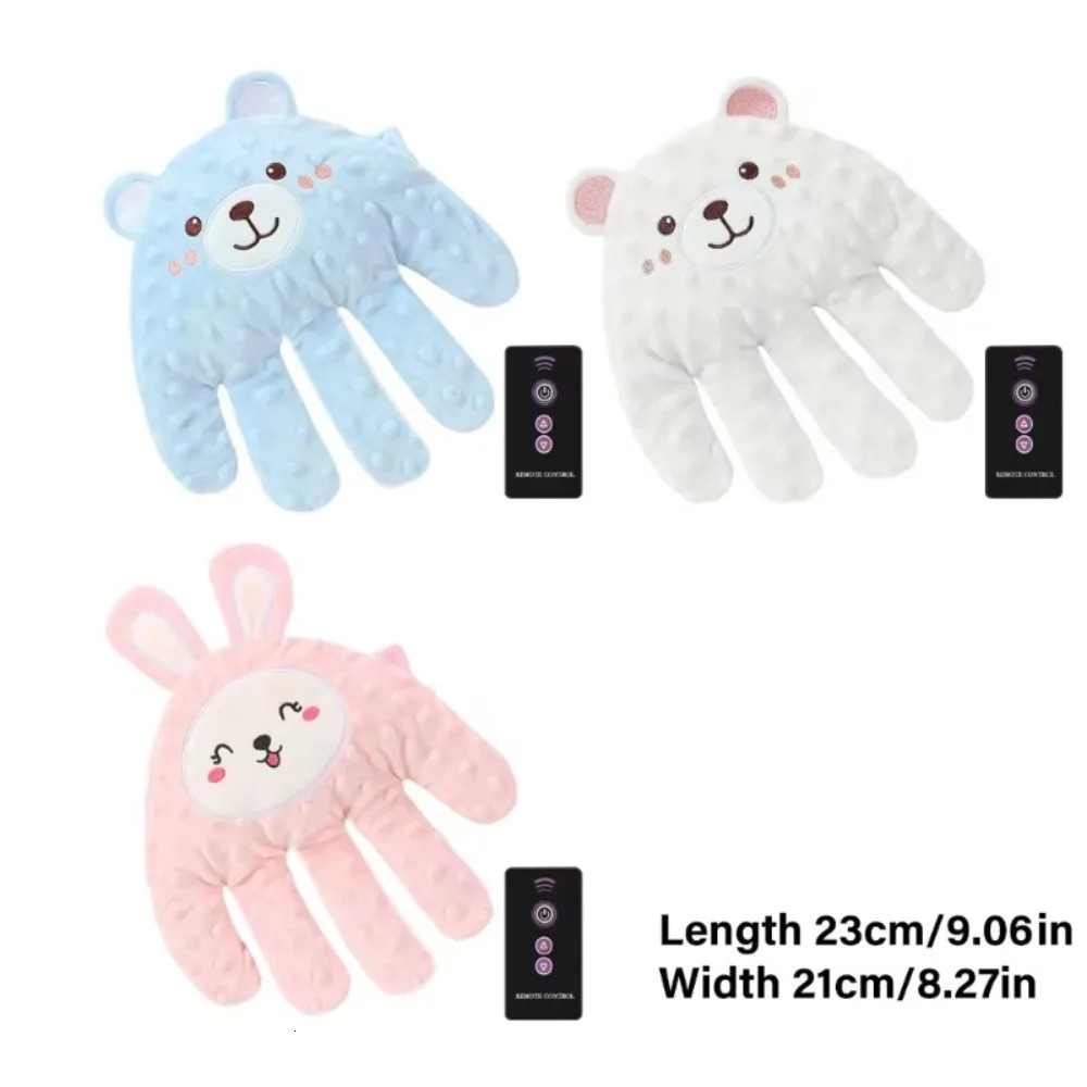 Two Type Baby Soothing Palm Soft Electric Sleeping Cartoon with Remote Control borns Pillow 250527