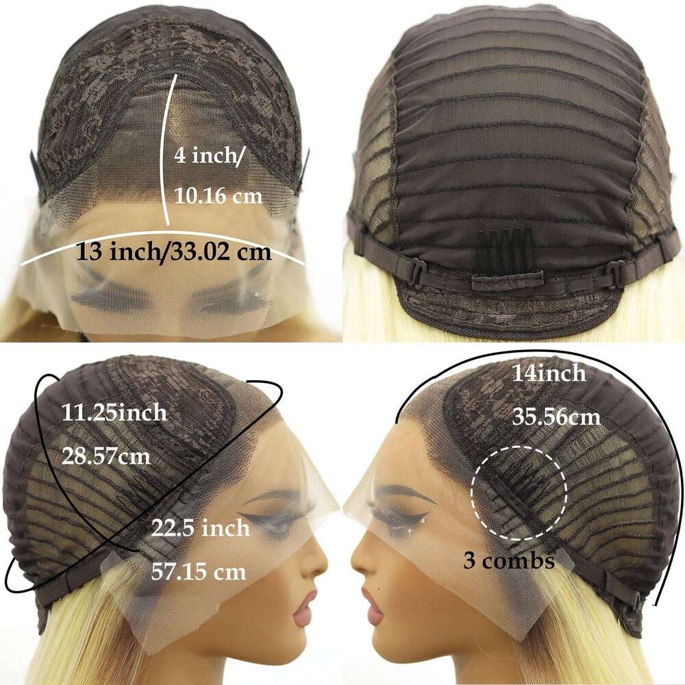 13x4 Hd Frontal Synthetic Lace Front Silky Long Straight for Women Black Wig Cap Fiber Glueless Hair Wigs