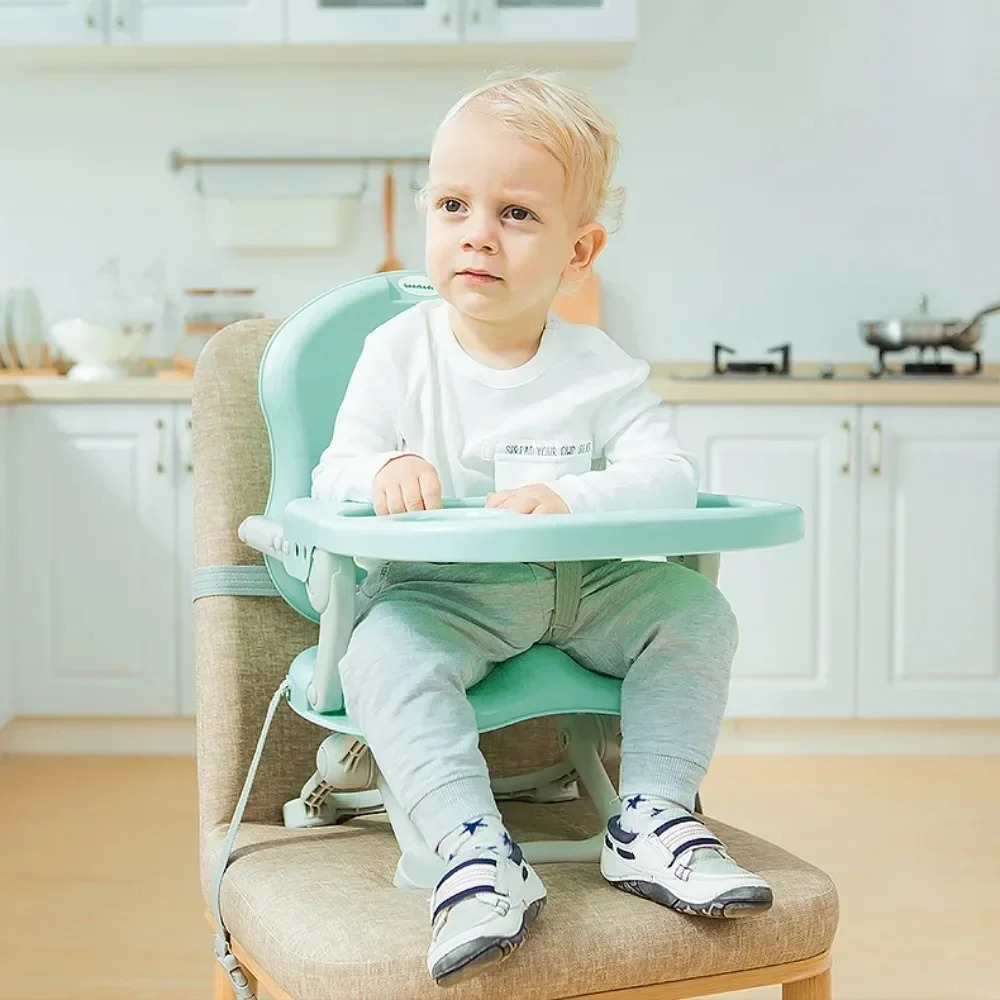 Baby Dinning Chair Foldable Space Saving Booster Seat Height Adjustable Feeding Chairs Outdoors Portable Toddler and Table 250527