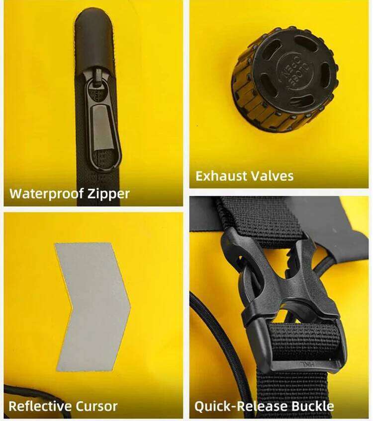 Waterproof Tail Travel Outdoor Dry Roll Pack 40/66/90L Lage Backpack Motorcycle Seat Bag