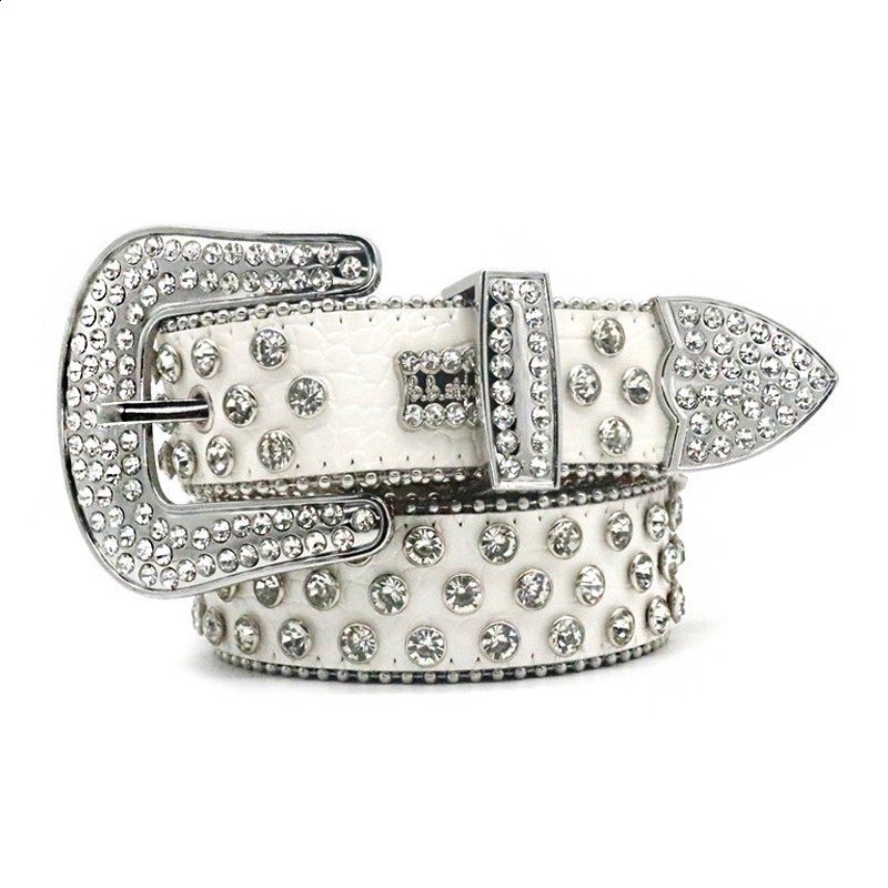 er Bb Belt Simon Belt for Men Women Shiny Diamond Belt Black on Black Blue White Multicolour with Bling Rhinestone As Gift 250221