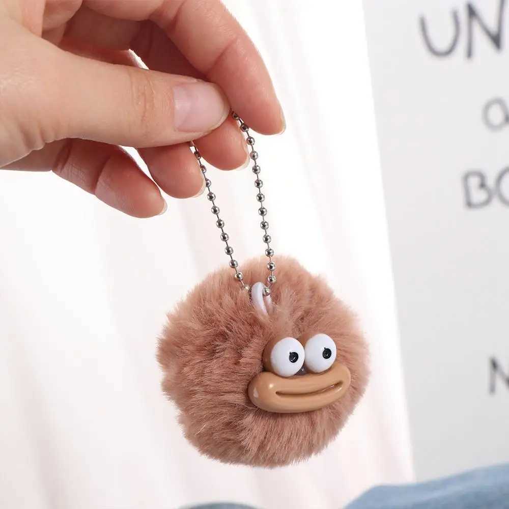 Fashion Cartoon Funny Clown Keychain Mini Plushies Sausage Mouth Keyring Y2K Colorful Big Mouth Plush Pendant Earphone Case W250526