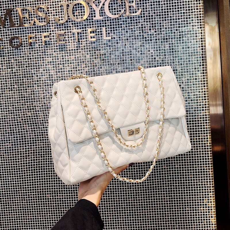 Top Brand High Quality New Style Quilted Small Style Chain Large Capacity Shoulder Bag Trendy Fashion Retro Crossbody Bag Wholesale New Free Delivery 