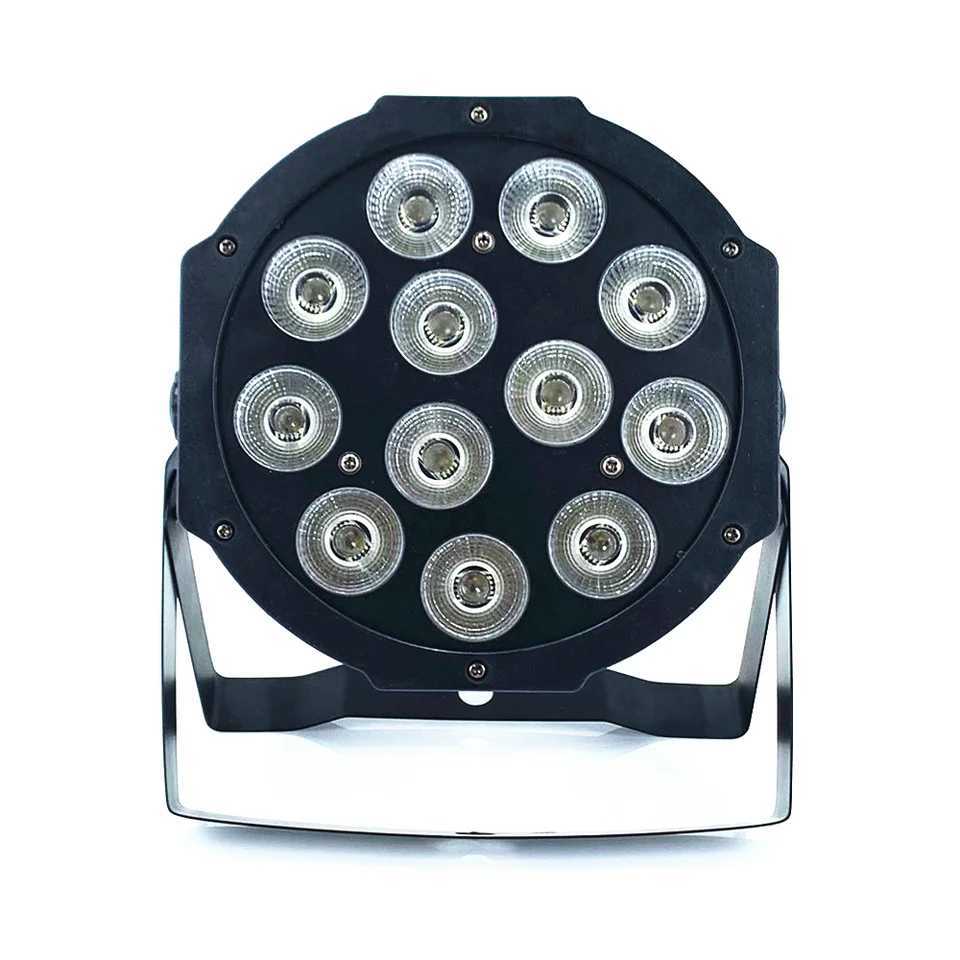 NEW 12X18W LED Par Light RGBWAUV DJ Control Disco Wash Lights Equipment 8 Channels DMX 512 LedStage Lighting XJ250527