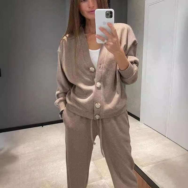 2025 Autumn Winter New Casual Sports Suit Cardigan Top Women's Fashion