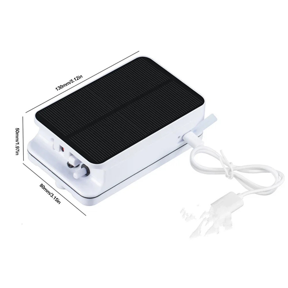 Solar Power Pond Fish Tank Oxygenator with Pipe Air Bubble Stones Solar Pond Pump Oxygen Aerator for Pool Aquarium Fish Tank 250523