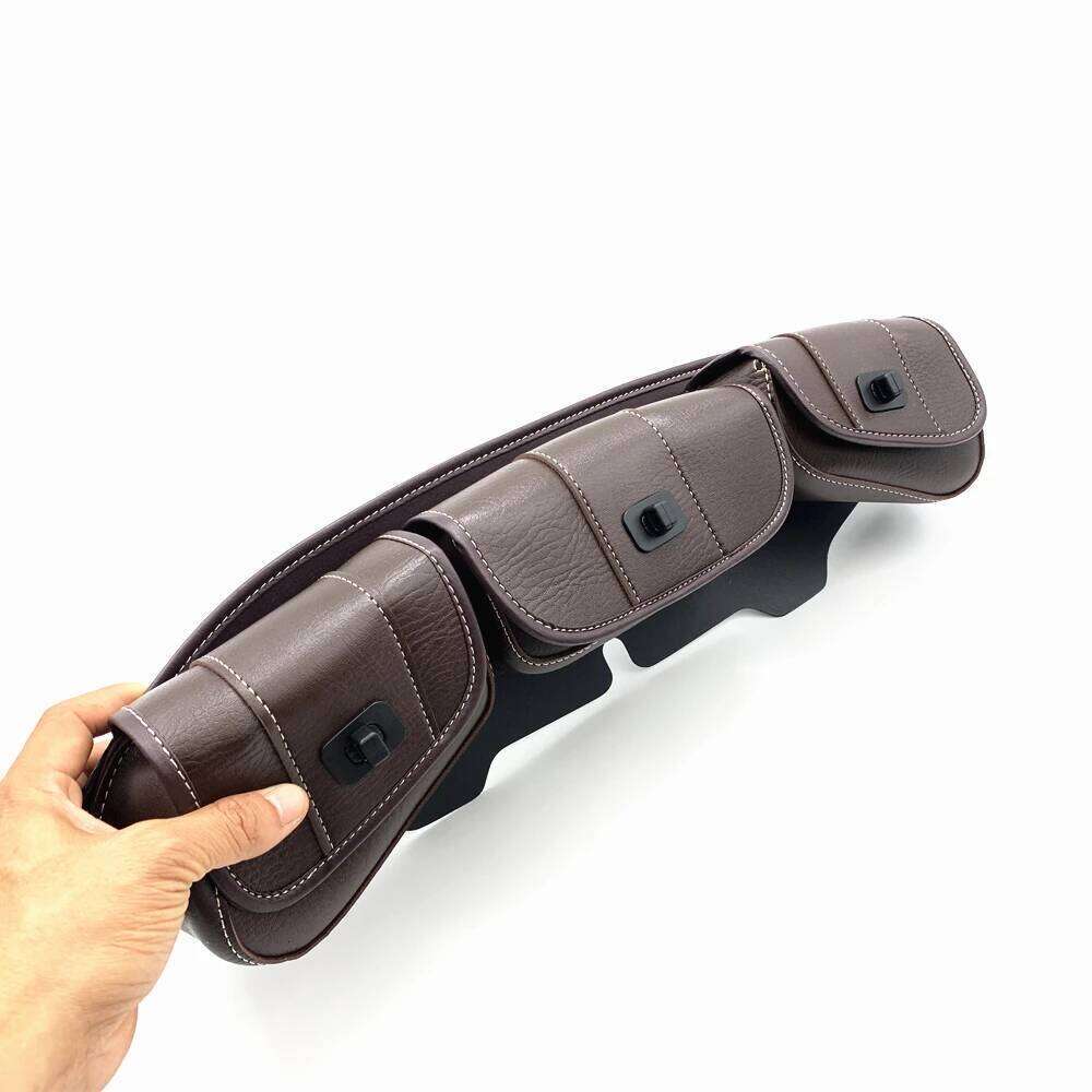 Motorcycle 3-Pocket Windshield Batwing Fairing Pouch Bag For 1996-2013 Harley Electra Street Glide Touring