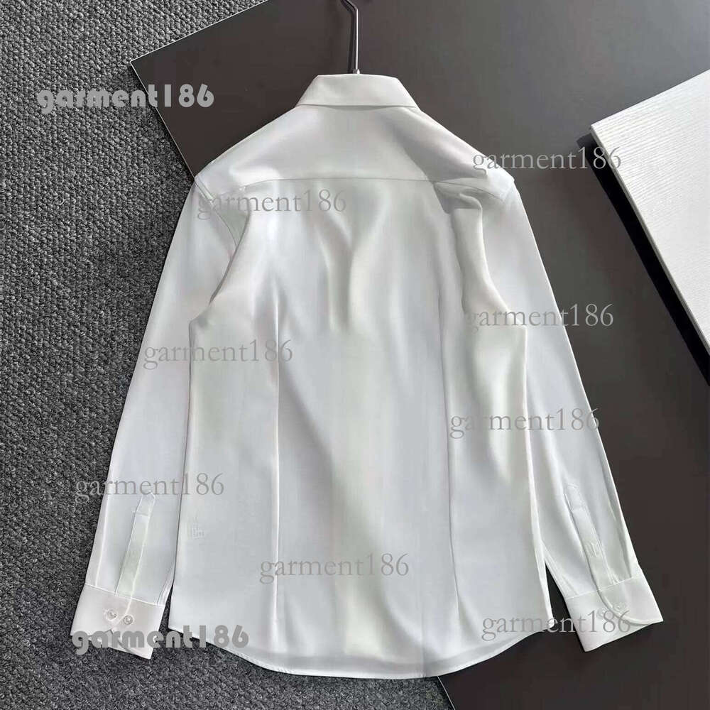 Designer men's shirt classic men's long sleeved T-shirt men's polo shirt men's business casual shirt luxurious fabric simple style