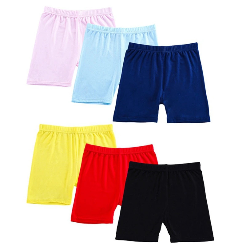 6PCS Kids Cotton Girls Safety Pants Top Quality Short Underwear Children Summer Shorts Underpants For 210Y 250527