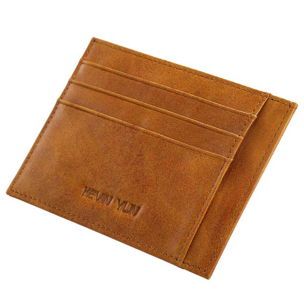 Fashion Slim Men Card Holder Genuine Leather Men Case Wallet Z250527
