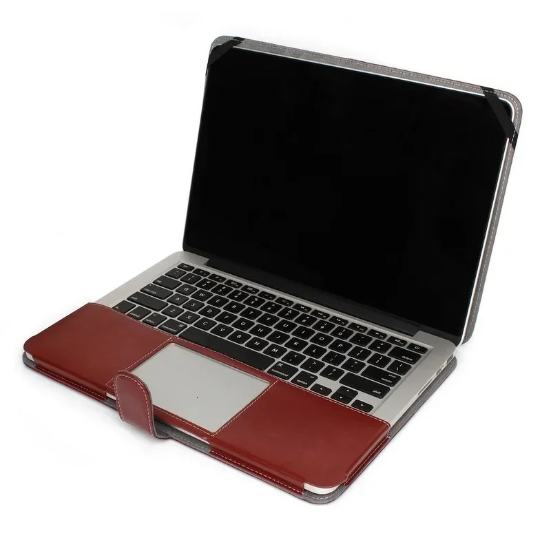 Leather Laptop Bag Case for MacBook Air 13 13.3 13.6 Retina M2 Mac Book Pro 14 Inch Folio Sleeve Carrying Cover Accessories 250526