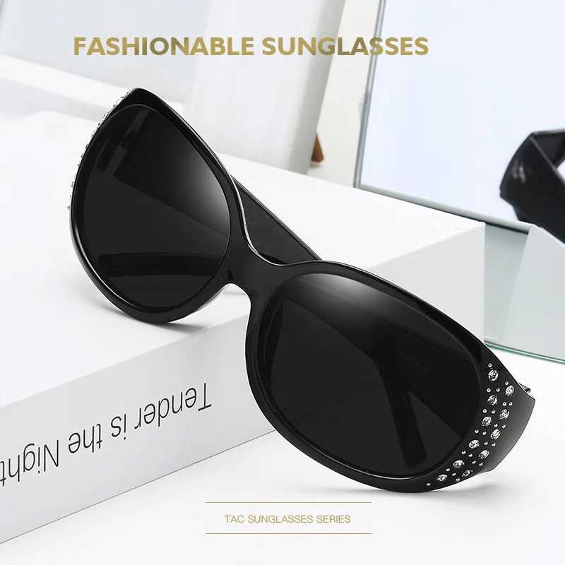 New Polarized Sunglasses Fashion Diamond Inlaid Sunglasses Women Retro Fashion Luxury Design Lady Sun Shades UV400 Protection Z250527